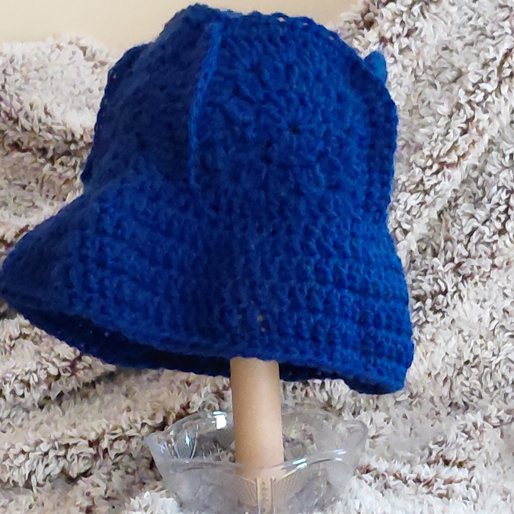 Handmade Blue Crochet Blanket